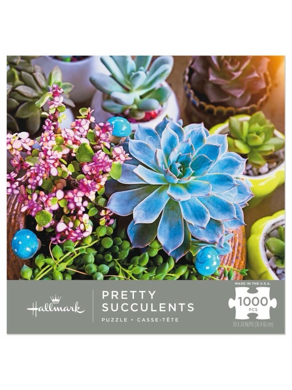 50% OFF if Bundled / Hallmark Pretty Succulents 1,000-Piece Puzzle